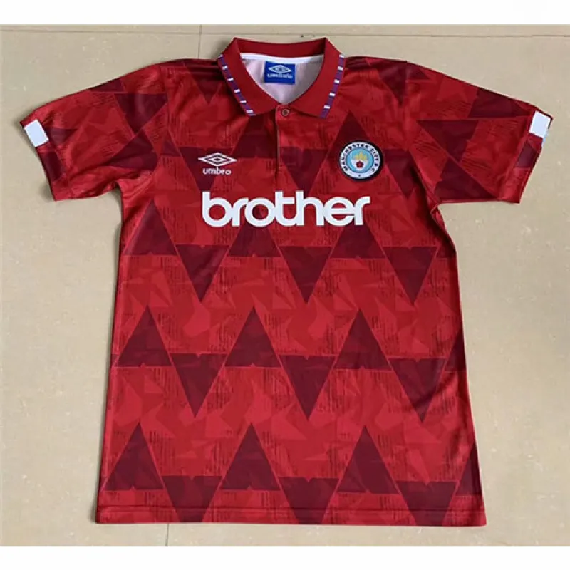 Maglia di trasferta retrò di Manchester City 1956 - Rosso