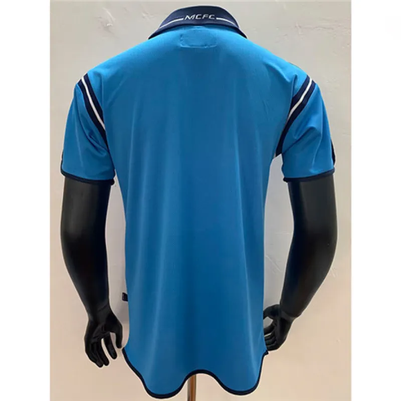 Maglia di campo di casa retrò di Manchester City 2001/02 - Blu