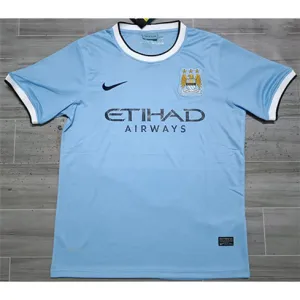 Manchester City 2013/14 Retro Home Jersey - Blue