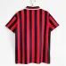 Manchester City 1994 - 96 Retro Auswärts-Trikot - Rot/Schwarz