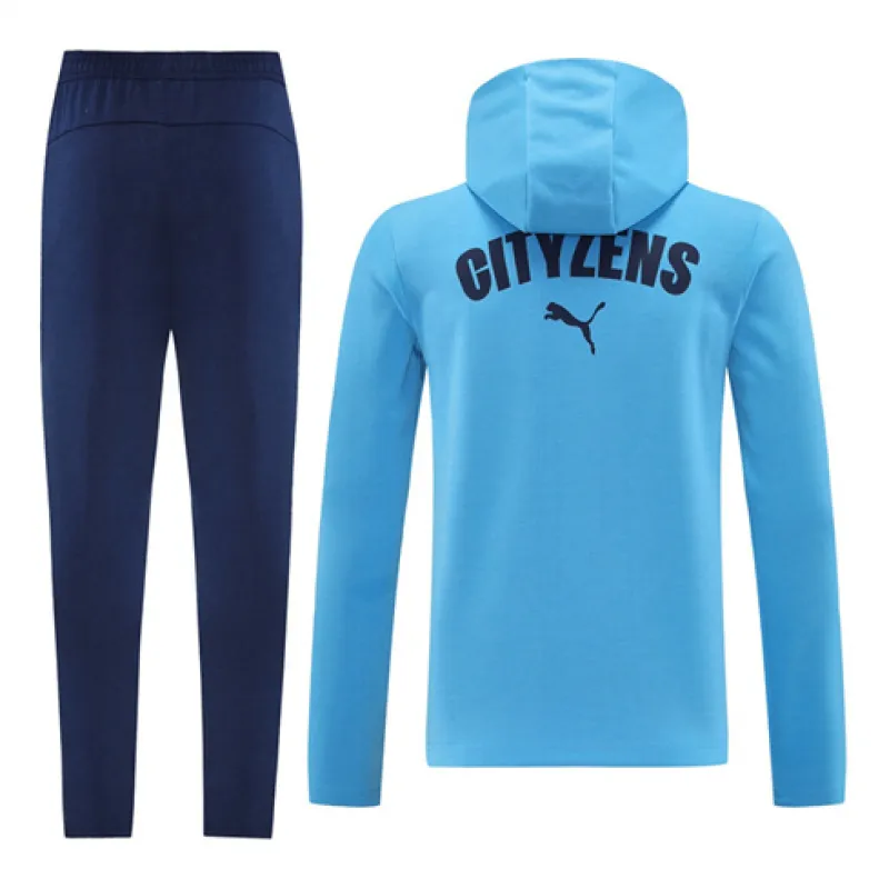 Manchester City 2024/25 Hooded Sports Jacket - Blue