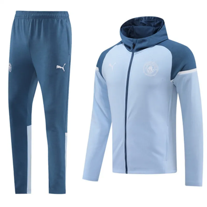 Veste de sport à capuche de Manchester City 2024/25 - Bleu