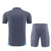 T-shirt et shorts d'entraînement pour enfants de Manchester City 2024/25 - Gris foncé