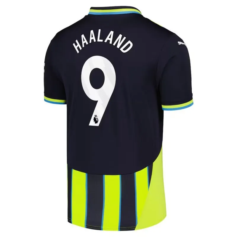 HAALAND Maglia di trasferta di Manchester City 2024/25 - Nero/Verde