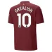 GREALISH Manchester City 2024/25 Third Jersey - Burgundy