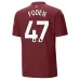 FODEN Manchester City 2024/25 Third Jersey - Burgundy