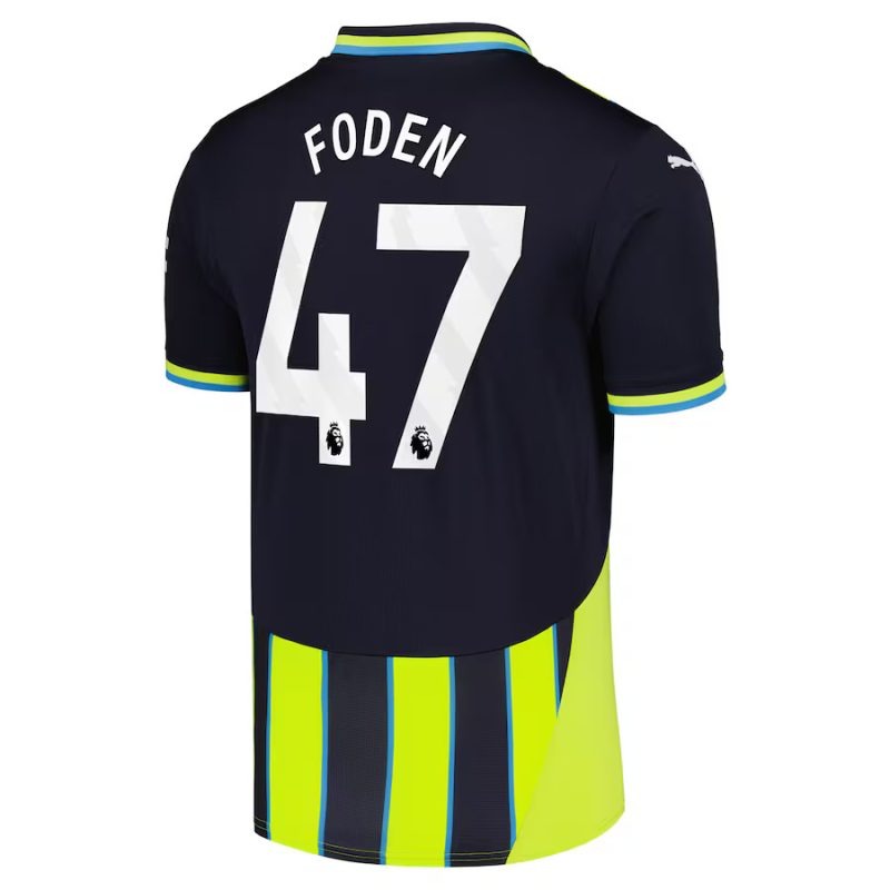 FODEN Manchester City Kids' Away Jersey Set 2024/25 - Black/Green