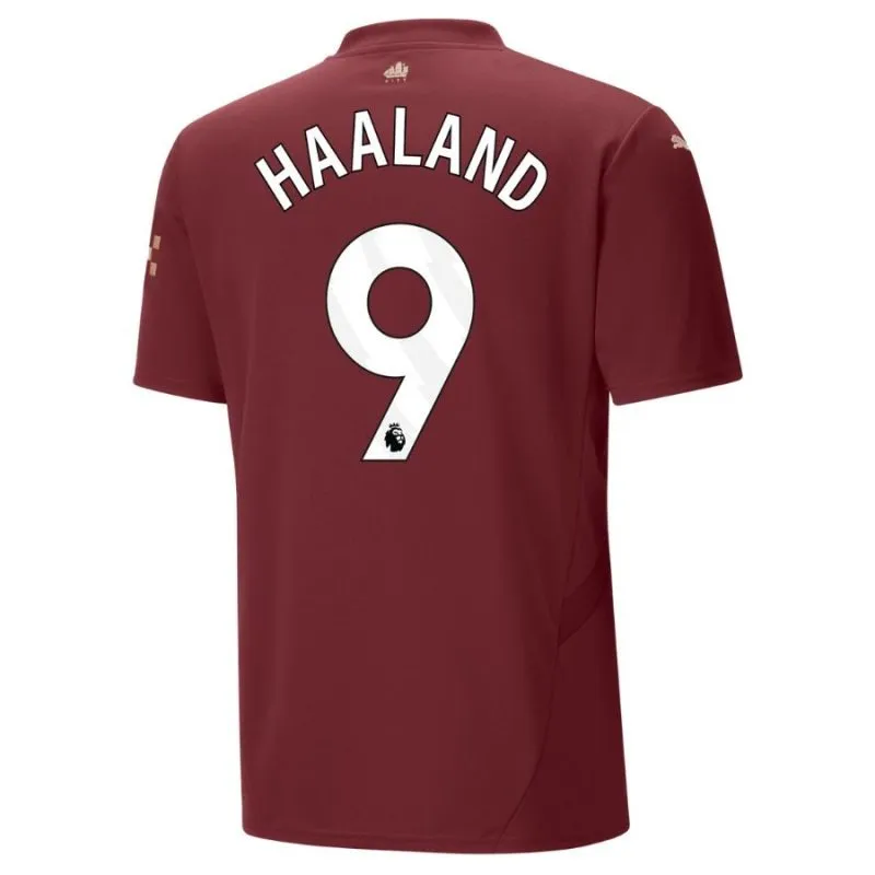 HAALAND Manchester City Kids' Third Jersey Set 2024/25 - Burgundy