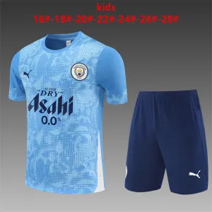 Manchester City 2025/26 Kids Training Set blue
