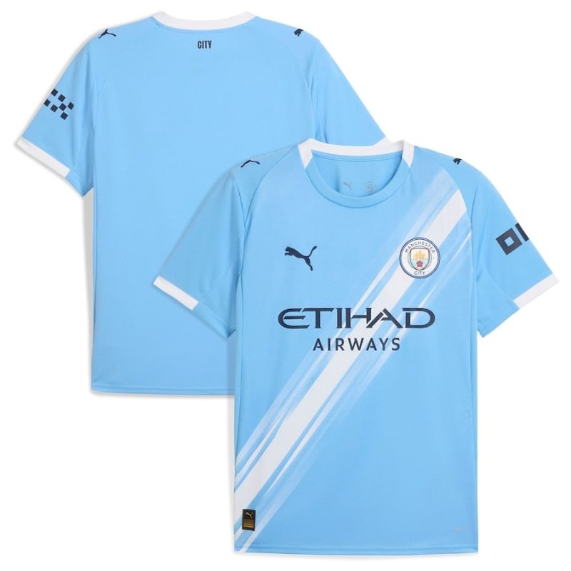 Maillot d'enfant Manchester City 2025/26 domicile - Bleu
