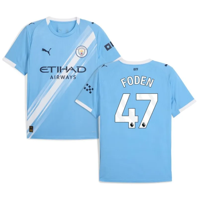 Maillot domicile Manchester City FODEN 2025/26 - Bleu