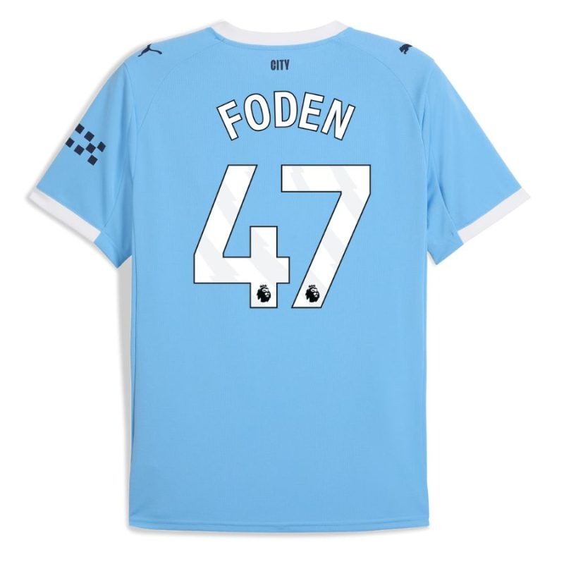 Kit per bambini FODEN Manchester City 2025/26 casa - Blu