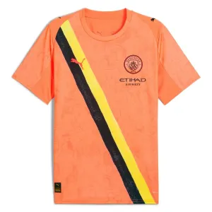 Maglia bambino di trasferta di Manchester City FC per la Coppa del mondo dei club della FIFA 2025 - Arancione