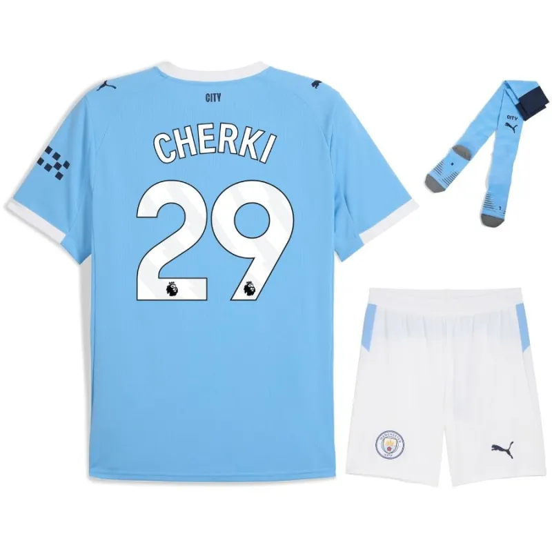 Manchester City CHERKI Kids' Kit 2025/26 Home - Blue