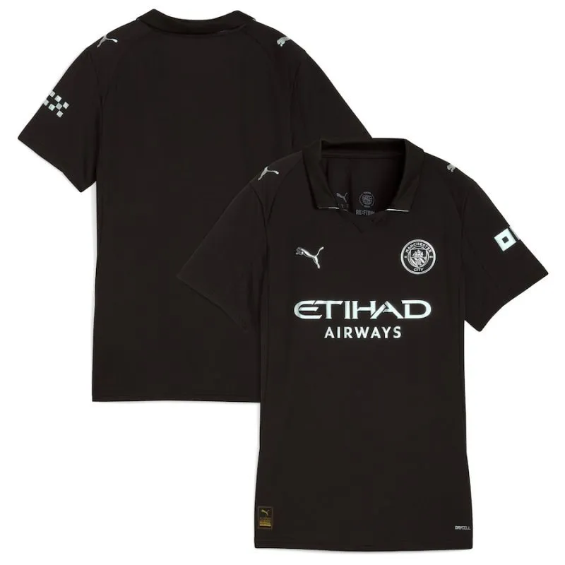 Manchester City 2025/26 Auswärts-Frauen-Trikot - Schwarz