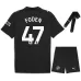 Manchester City FODEN 2025/26 Away Kids' Jersey Set - Black