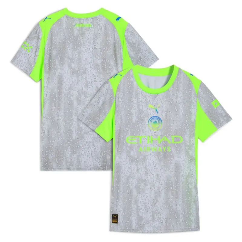 Manchester City 2025/26 Terza Maglia Donna - Grigio
