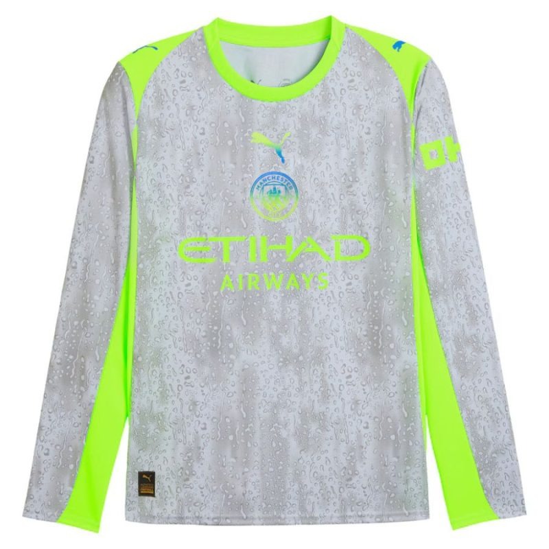 Manchester City 2025/26 Troisième Maillot Manches Longues - Gris