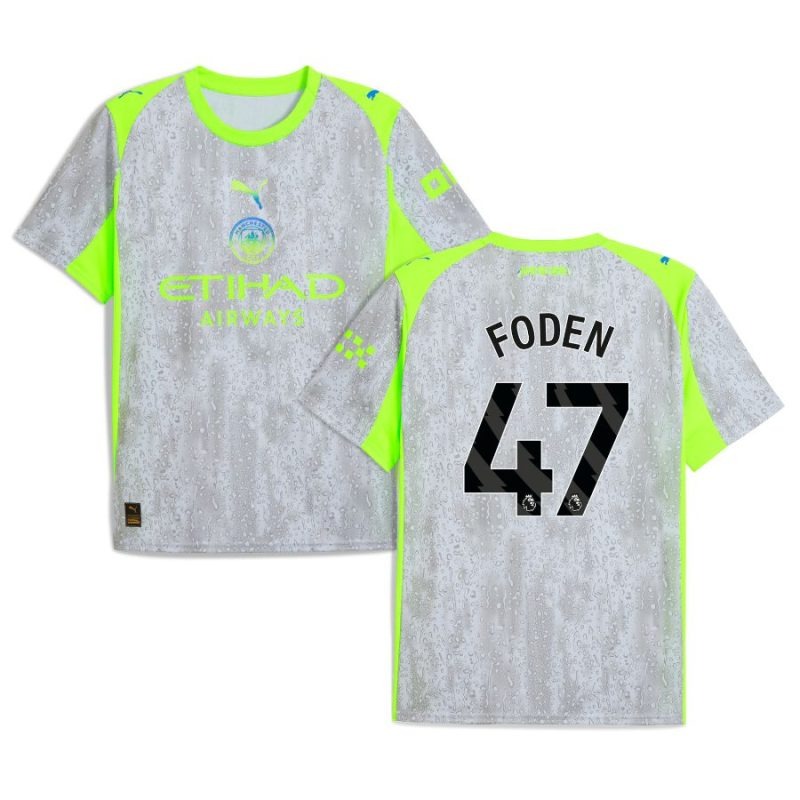 Manchester City FODEN 2025/26 Third Jersey - Grey