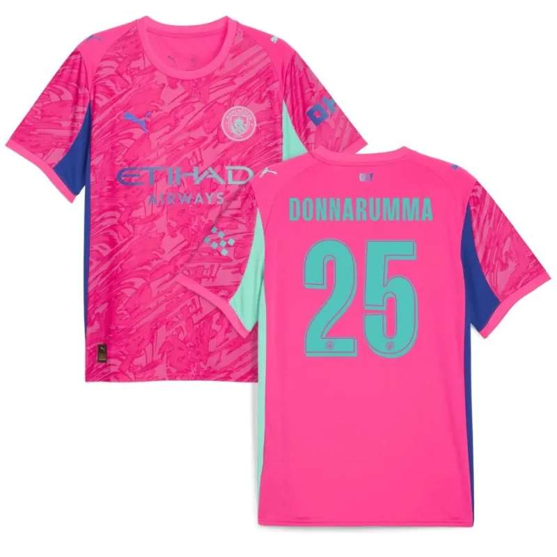 Manchester City DONNARUMMA 2025/26 Maillot Gardien de But - Rose