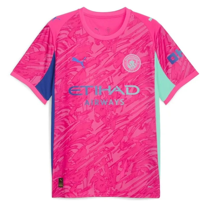 Maglia da portiere bambini Manchester City 2025/26 - Rosa