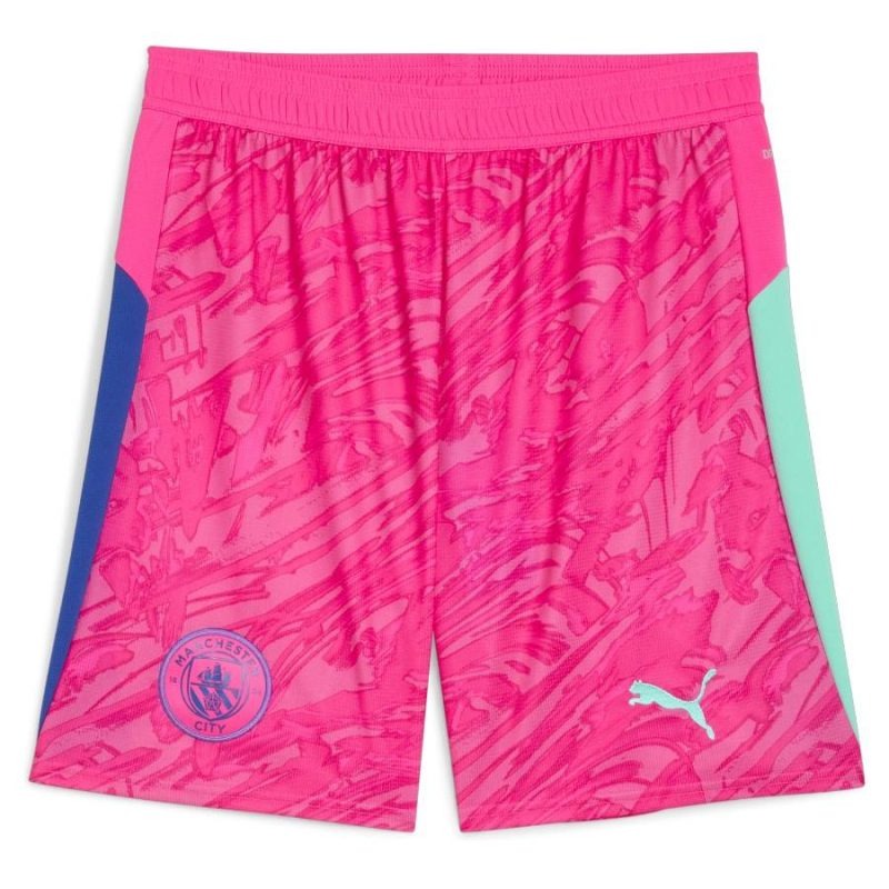 Maglia e pantaloncini da portiere bambini Manchester City 2025/26 - Rosa