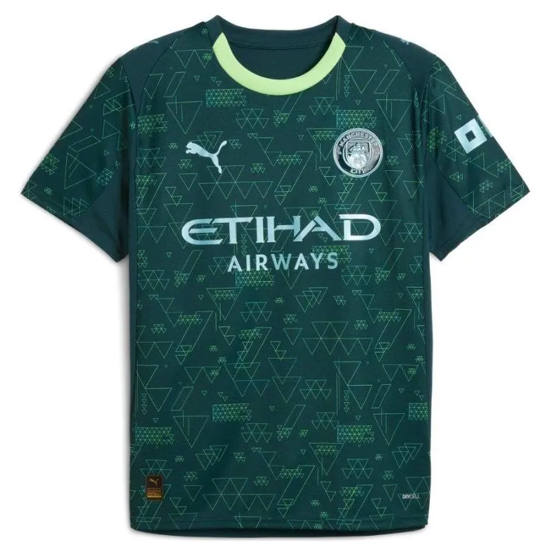 Manchester City 2025/26 Viertes Kinder-Set - Grün