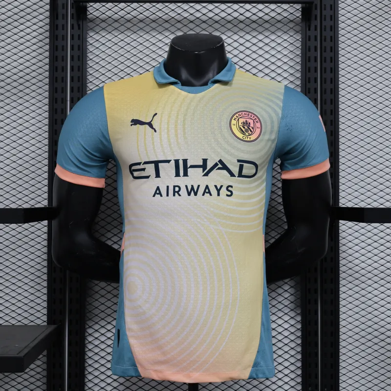 Manchester City 2025/26 Special Edition Player Jersey - Yellow/Blue