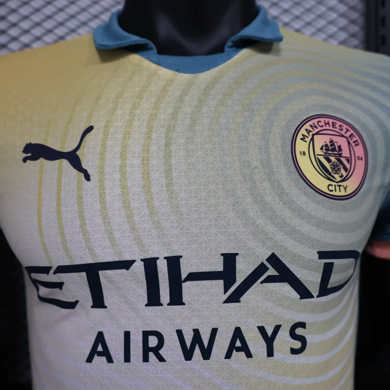 Manchester City 2025/26 Special Edition Player Jersey - Yellow/Blue