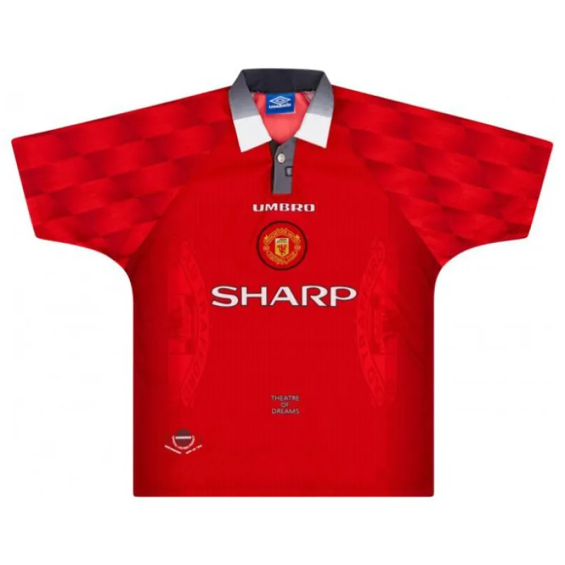 Manchester United CANTONA 1996 1998 Retro Home Jersey - Red