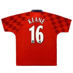 Manchester United KEANE 1996 1998 Maglia casalinga retrò - Rossa