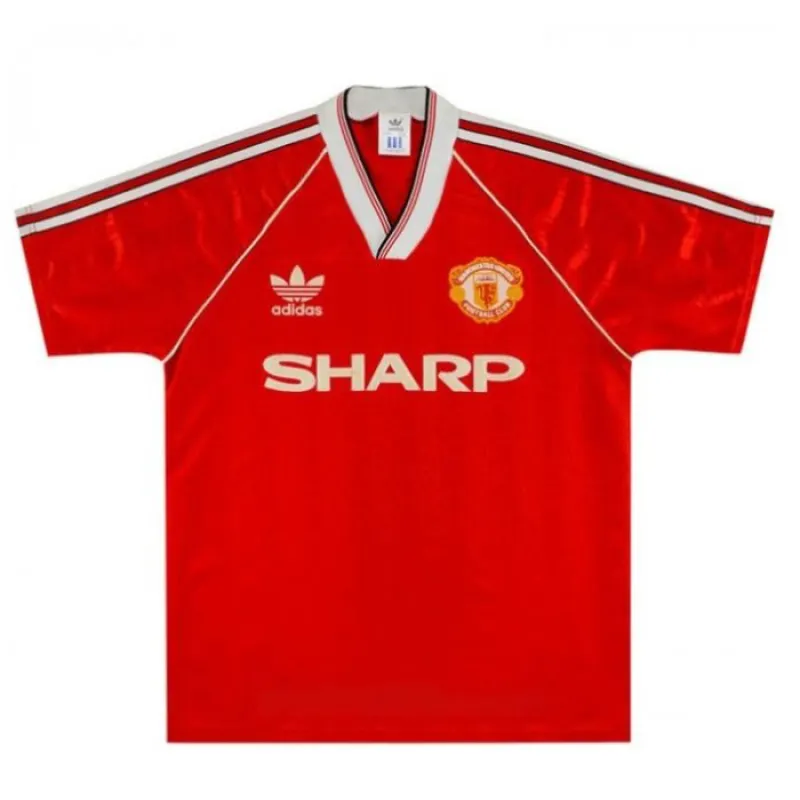 Manchester United 1988 1990 Maglia casalinga retrò - Rossa