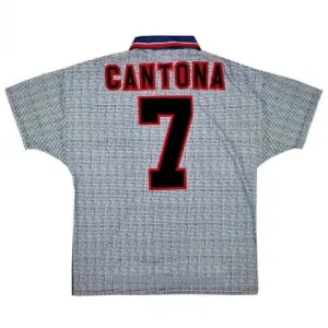 Maglia Away Retrò Manchester United CANTONA 1995-1996 - Grigia
