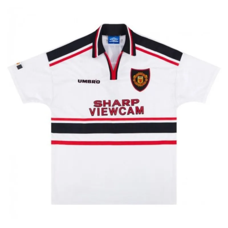 Manchester United 1997-1999 Retro Away Jersey - White
