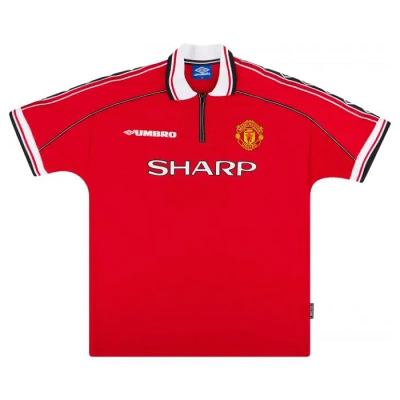 Manchester United COLE 1998 2000 Retro Home Jersey - Red