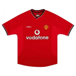 Manchester United 2000 2002 Maglia casalinga retrò - Rossa