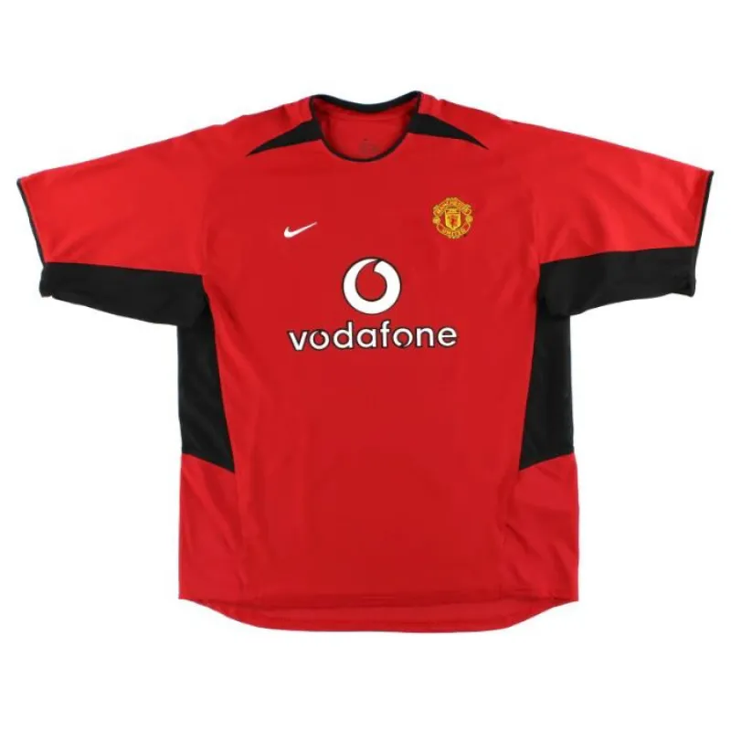 Manchester United VERON 2002 2004 Maglia casalinga retrò - Rossa