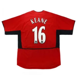 Manchester United KEANE 2002 2004 Maglia casalinga retrò - Rossa