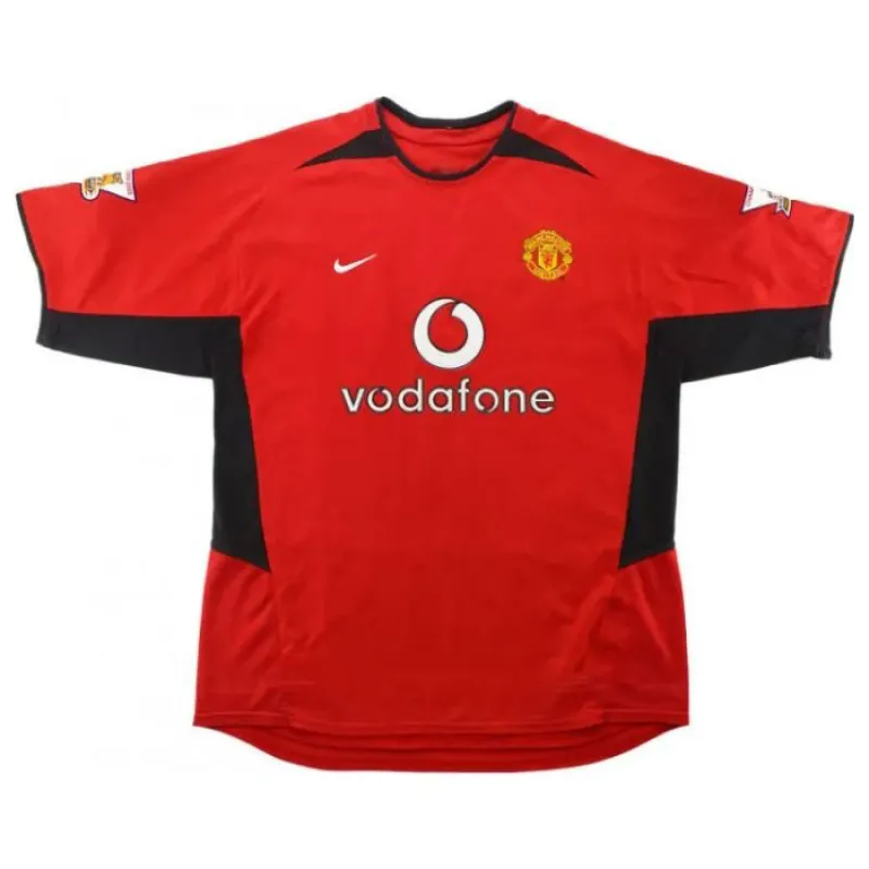Manchester United SOLSKJAER 2002 2004 Retro Home Jersey - Red