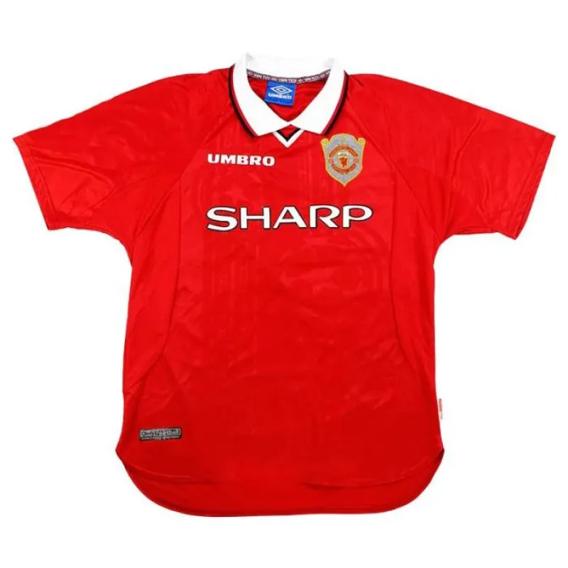 Manchester United SOLSKJAER 1997 2000 Camiseta retro local - Roja