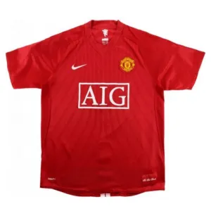 Manchester United 2007 2009 Maglia casalinga retrò - Rossa