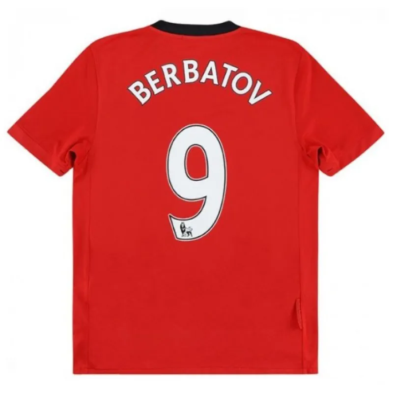 Manchester United BERBATOV 2009/10 Maglia casalinga retrò - Rossa