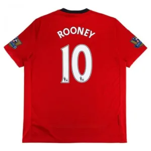 Manchester United ROONEY 2009/10 Maglia casalinga retrò - Rossa