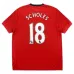 Manchester United SCHOLES 2009/10 Maglia casalinga retrò - Rossa
