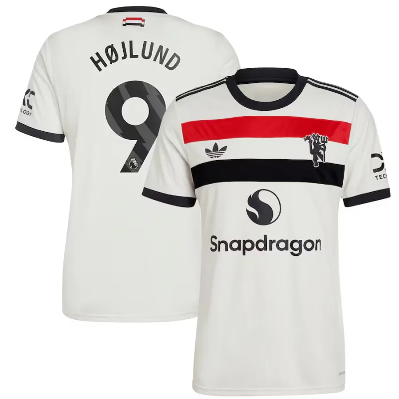 Højlund's Manchester United 2024/25 Third Jersey - White