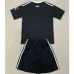 Camiseta de portero + pantalones cortos para niños de Manchester United 2024/25 - Negro