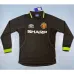 Camiseta retro mangas largas de Manchester United 1998/99 - Negra