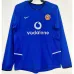 Terza maglia retro maniche lunghe di Manchester United 2002/03 - Blu