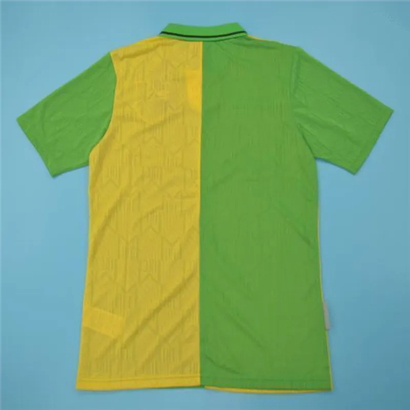 Maglia retro di trasferta di Manchester United 1992 - 94 - Verde/Gialla