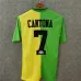 Camiseta retro de fuera de Manchester United en 1992 - 94 del jugador Eric Cantona - Verde/Amarilla